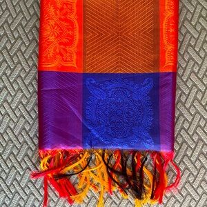 Colorful silk scarf
